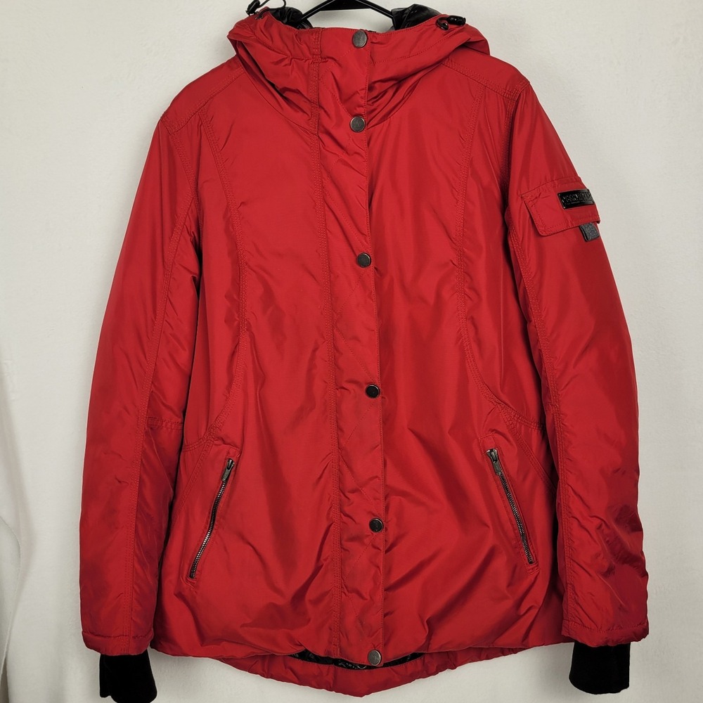 Obermeyer Payge Ski Jacket Womens 12 Red Winter Snow Thermal Puffer Parka Coat